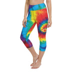 Colorful Supernova Tie Dye Yoga Capris