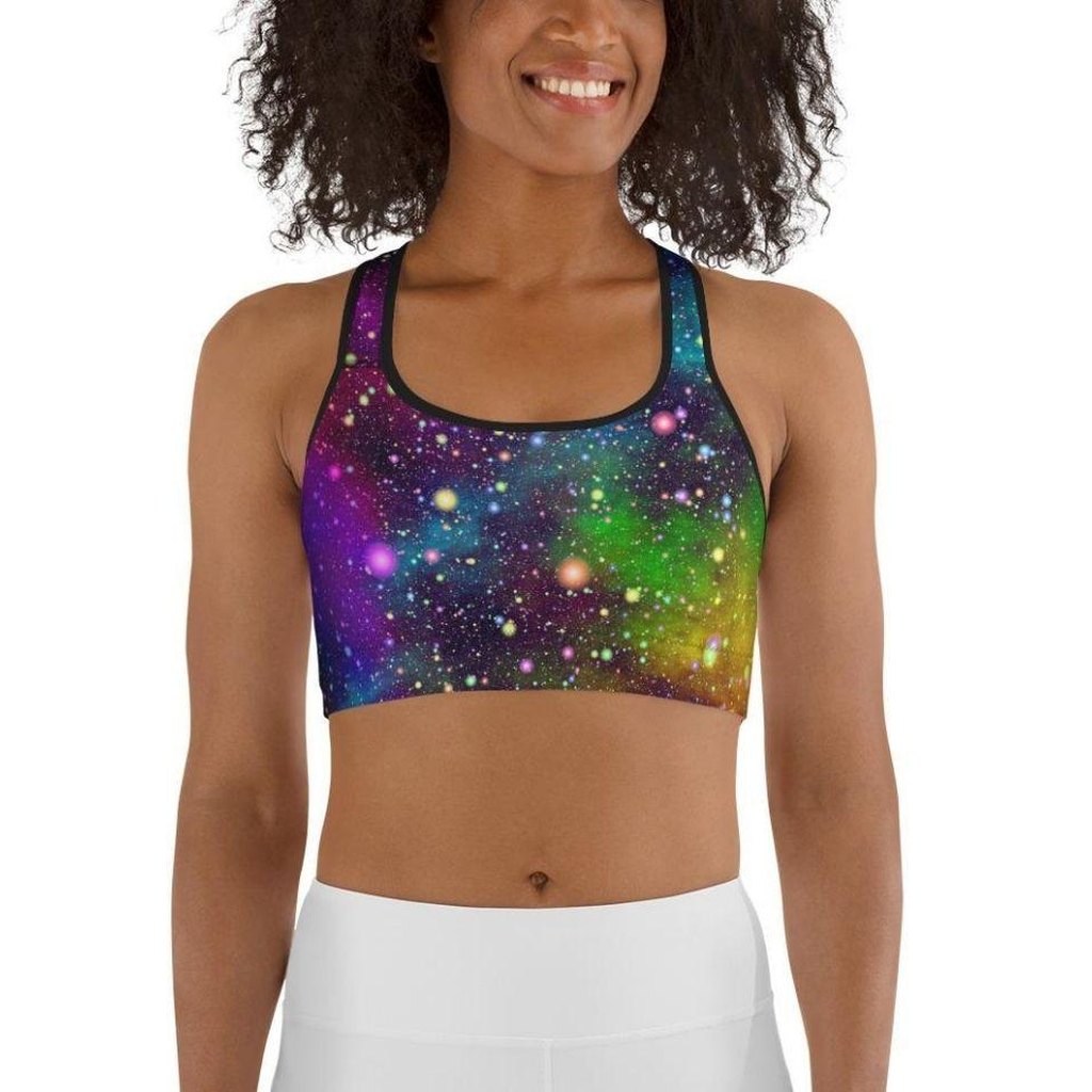 Colorful Universe Sports Bra