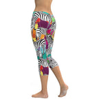 Colorful Zebra Capris