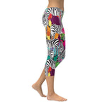 Colorful Zebra Capris