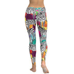 Colorful Zebra Leggings