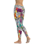 Colorful Zebra Leggings