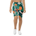 Contemporary Tropical Biker Shorts