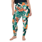 Contemporary Tropical Plus Size Leggings