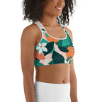 Contemporary Tropical Sports Bra