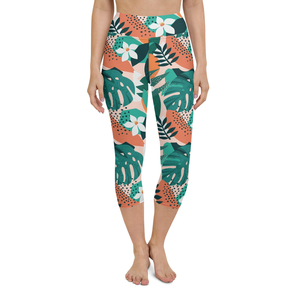 Contemporary Tropical Yoga Capris