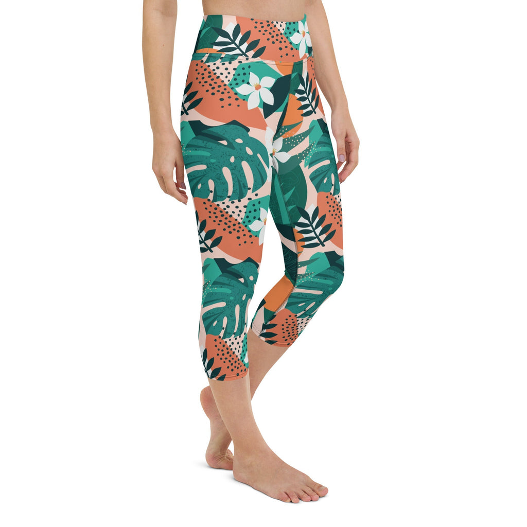 Contemporary Tropical Yoga Capris