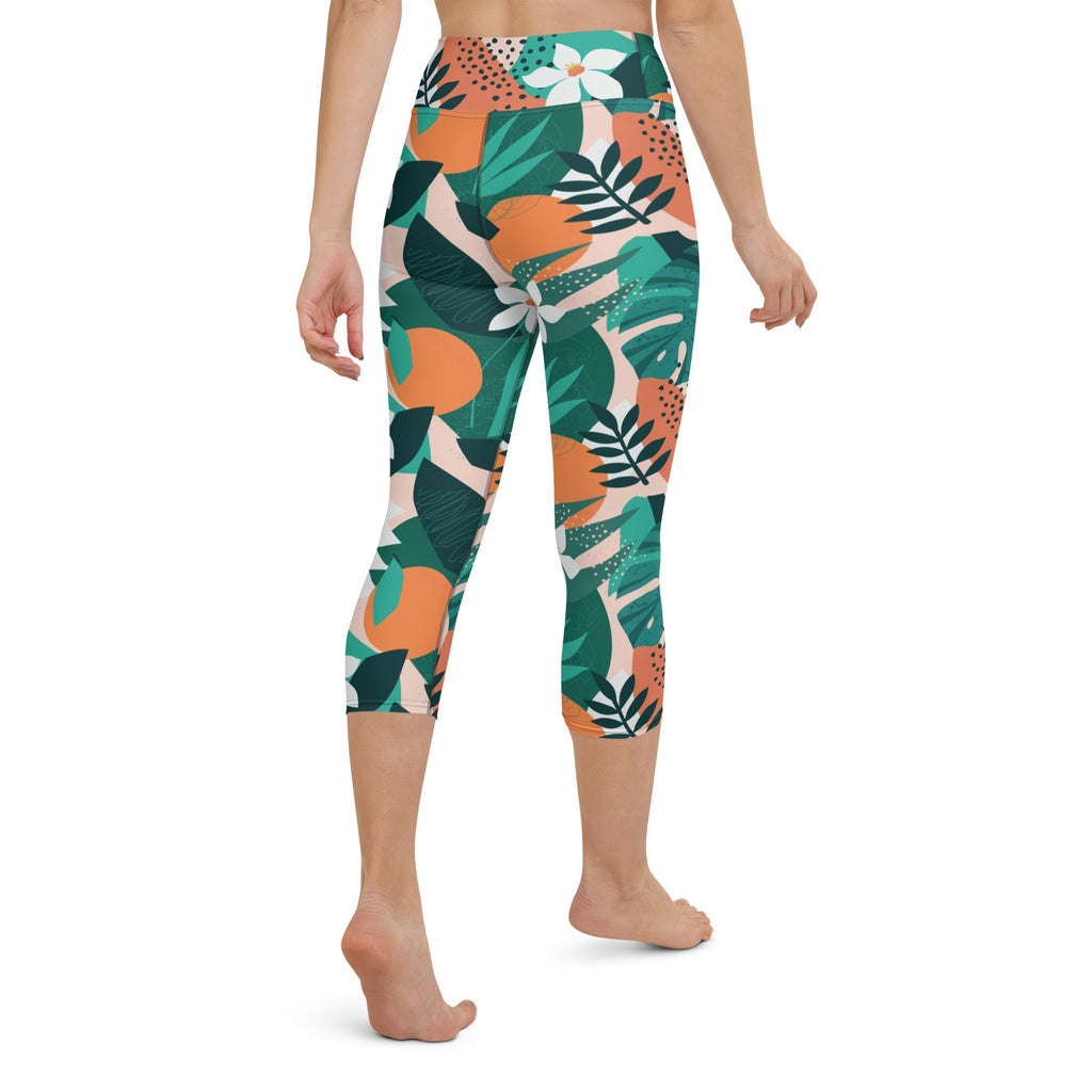 Contemporary Tropical Yoga Capris