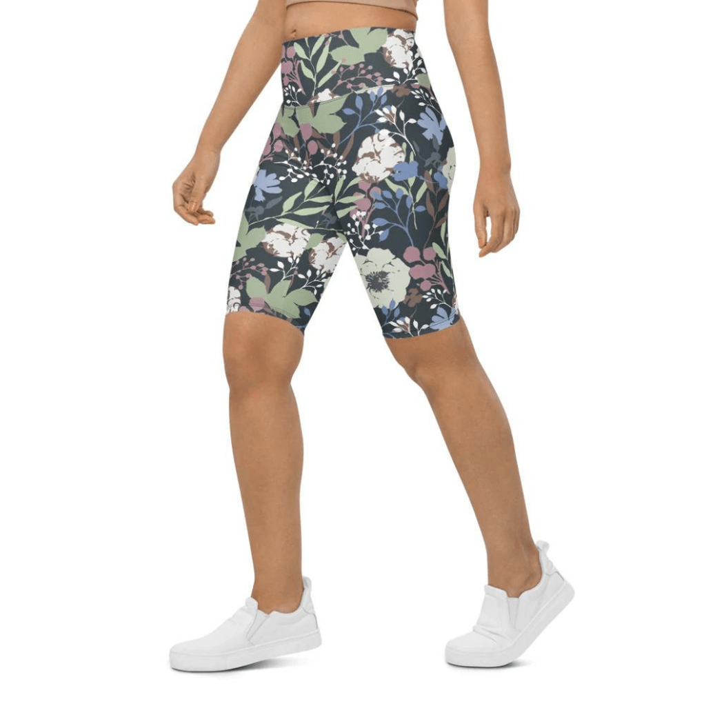 Cool Floral Biker Shorts