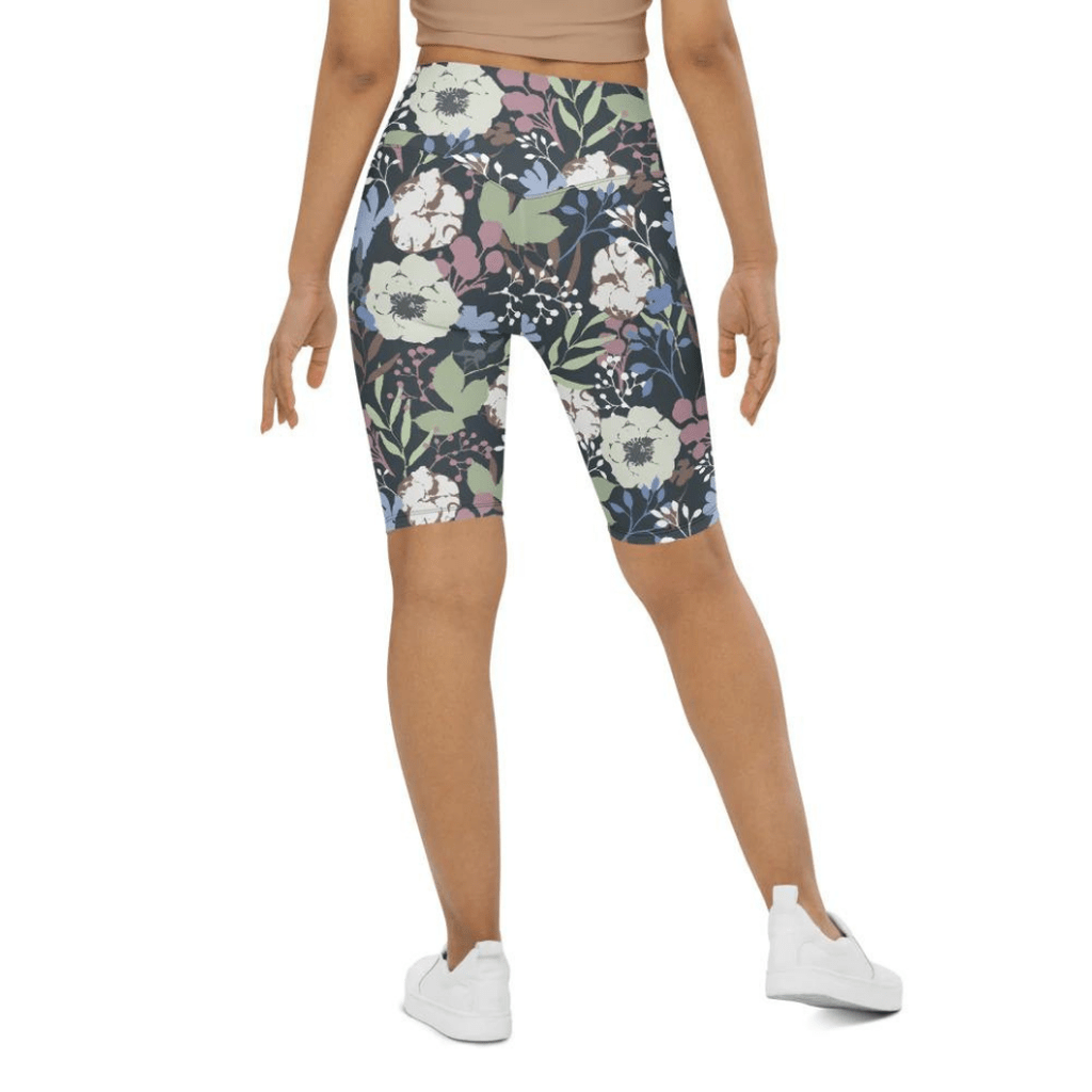 Cool Floral Biker Shorts