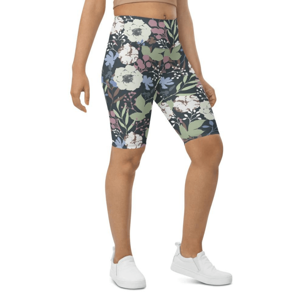 Cool Floral Biker Shorts