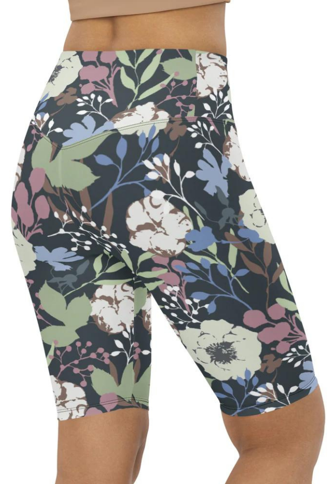 Cool Floral Biker Shorts