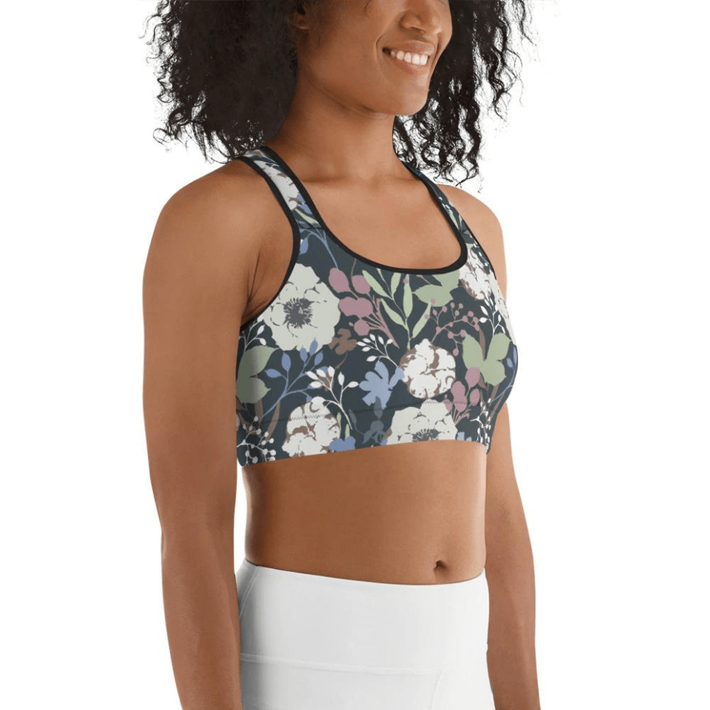 Cool Floral Sports Bra