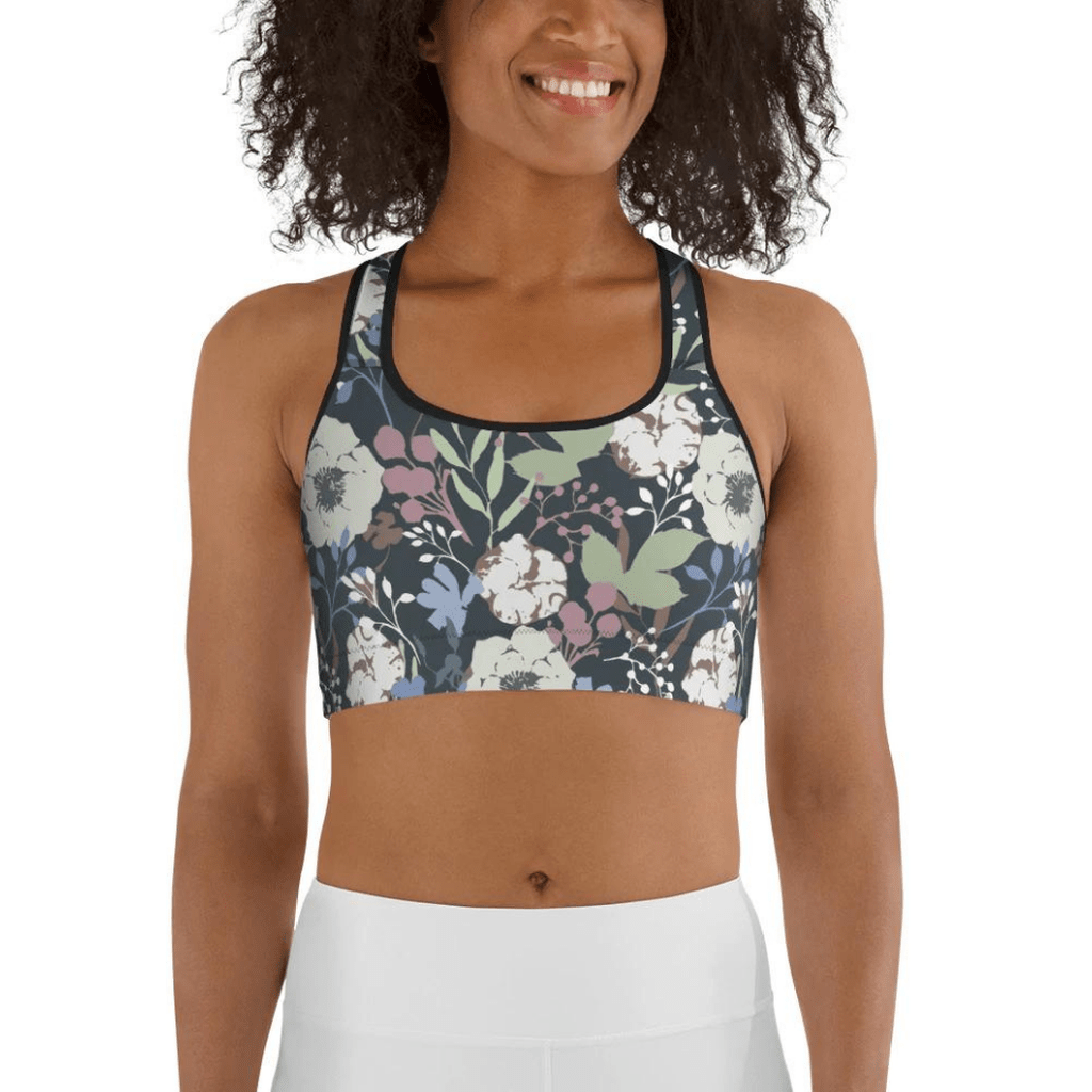 Cool Floral Sports Bra
