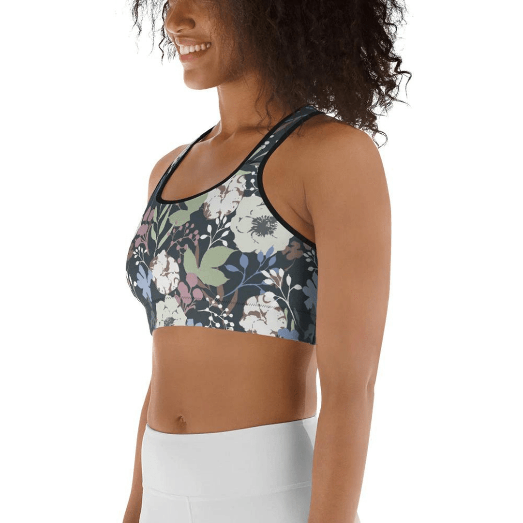 Cool Floral Sports Bra