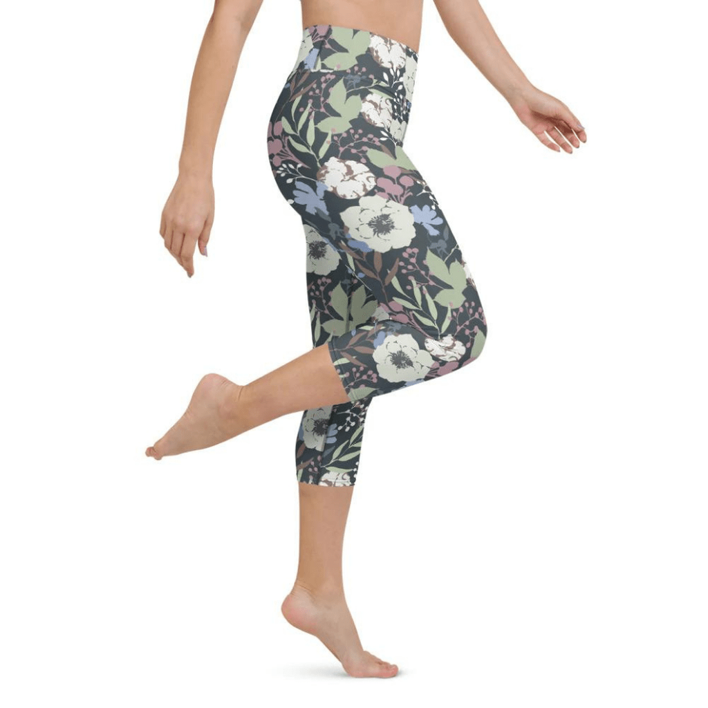 Cool Floral Yoga Capris
