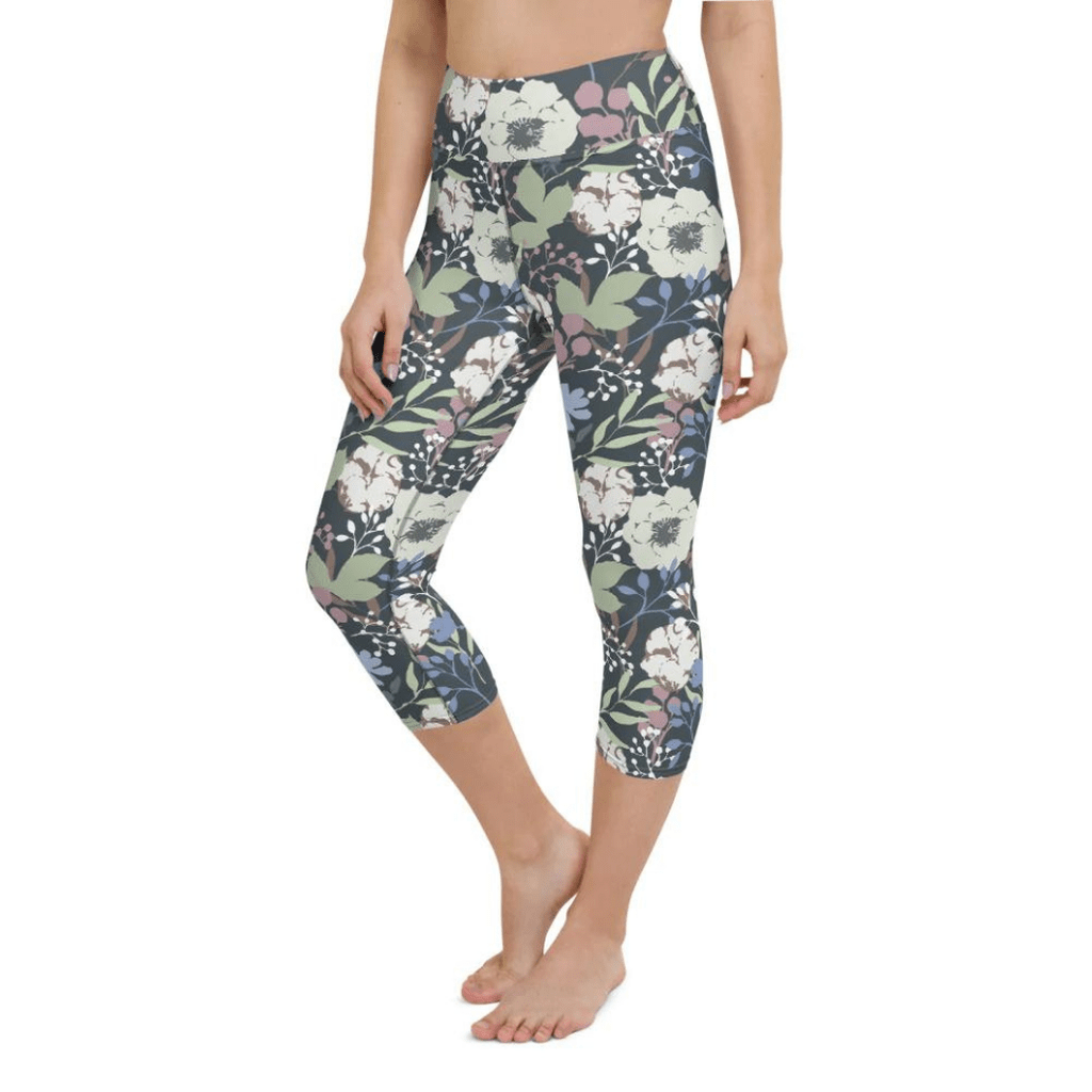 Cool Floral Yoga Capris