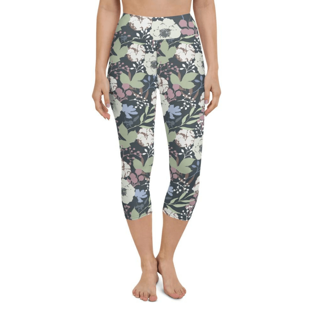 Cool Floral Yoga Capris