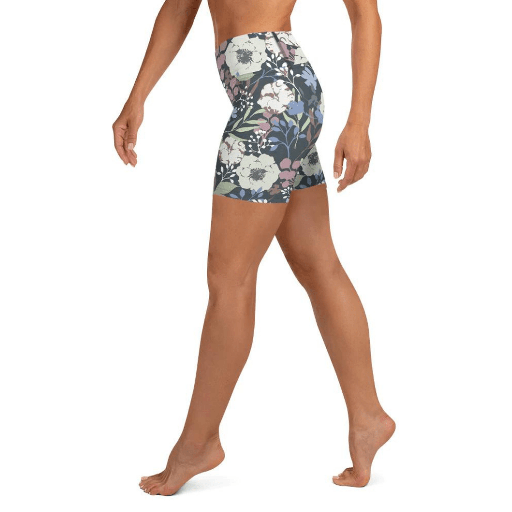 Cool Floral Yoga Shorts