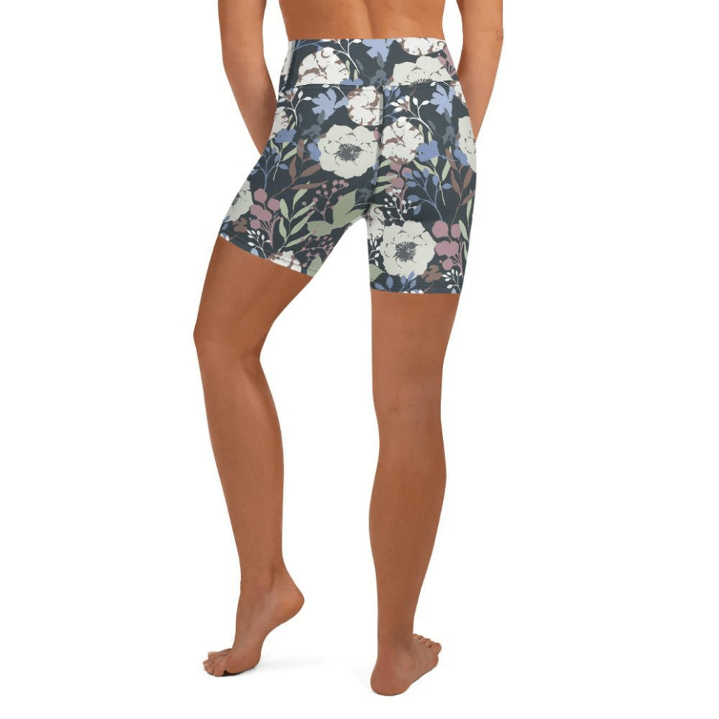 Cool Floral Yoga Shorts