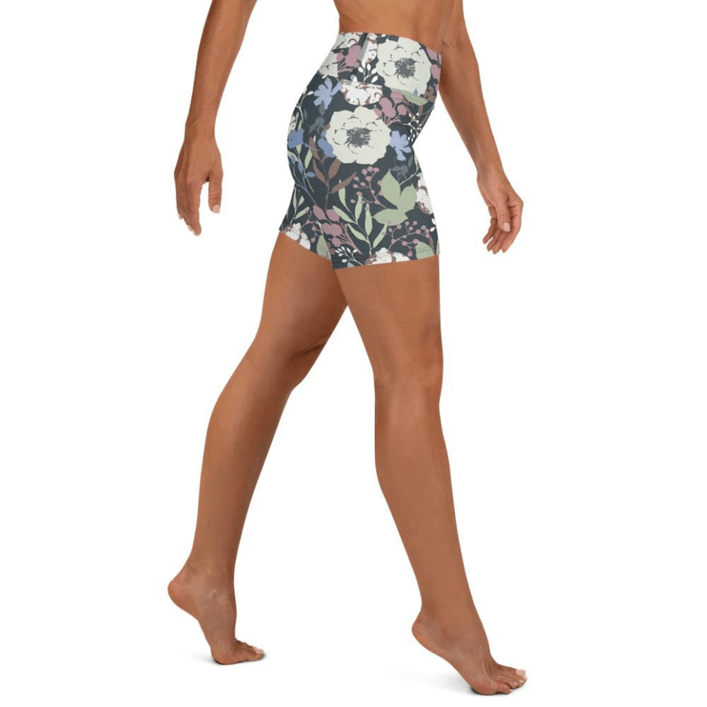 Cool Floral Yoga Shorts