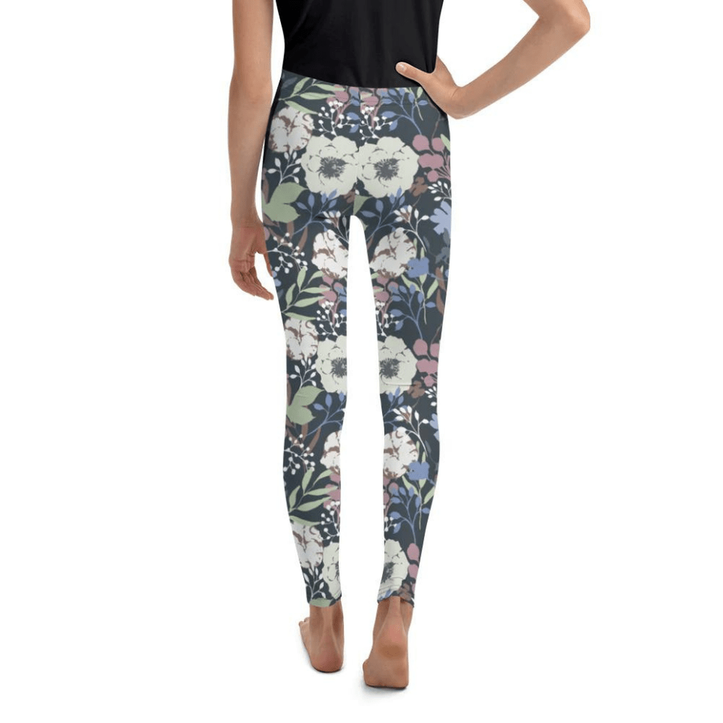 Cool Floral Youth Leggings
