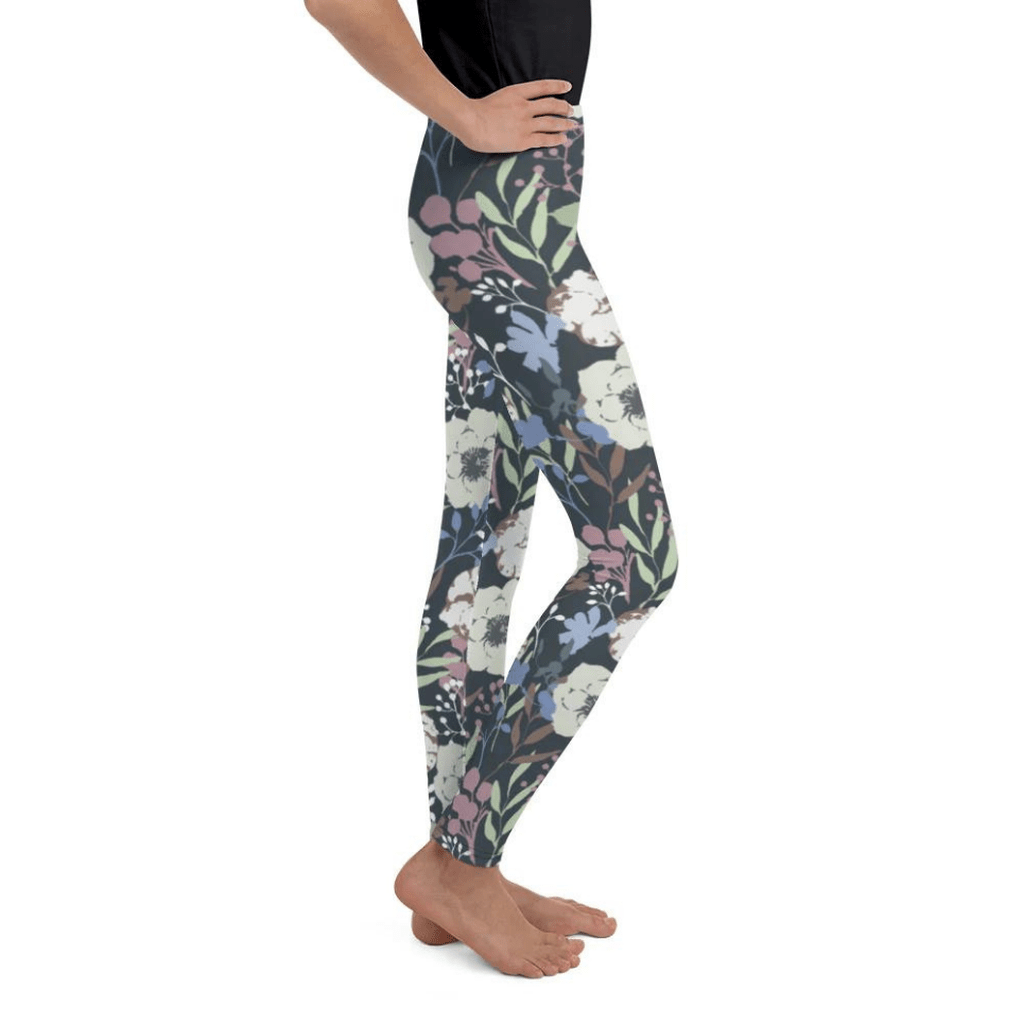 Cool Floral Youth Leggings