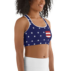 Cool Patriotic Sports Bra