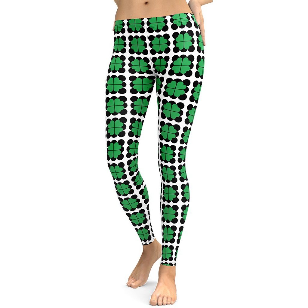 Cool Shamrock Pattern Leggings