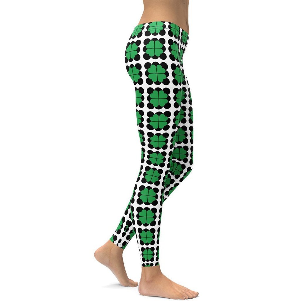 Cool Shamrock Pattern Leggings