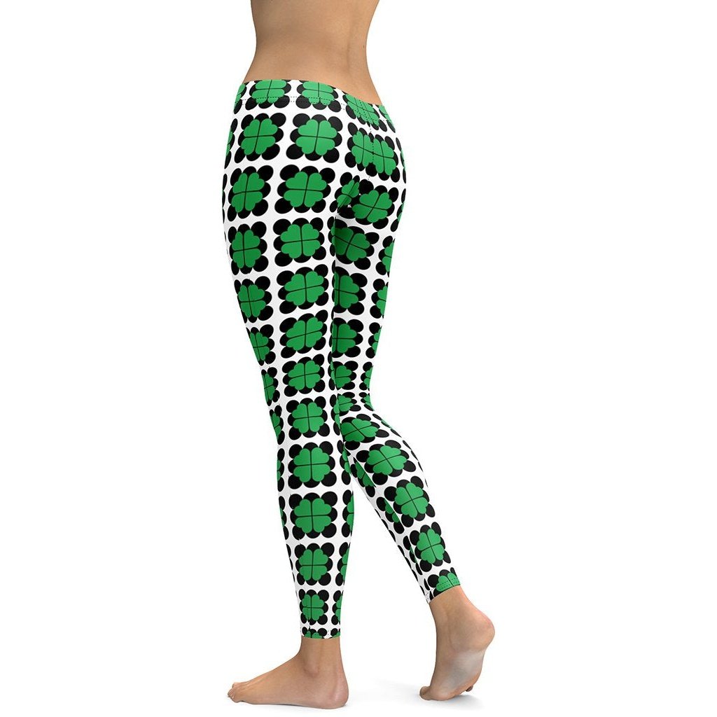 Cool Shamrock Pattern Leggings