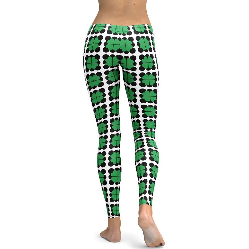 Cool Shamrock Pattern Leggings