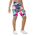 Cool Slogan Biker Shorts