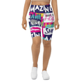 Cool Slogan Biker Shorts