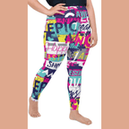 Cool Slogan Plus Size Leggings