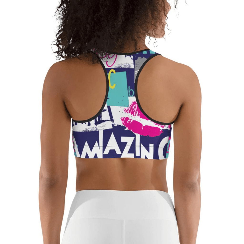 Cool Slogan Sports Bra
