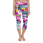 Cool Slogan Yoga Capris