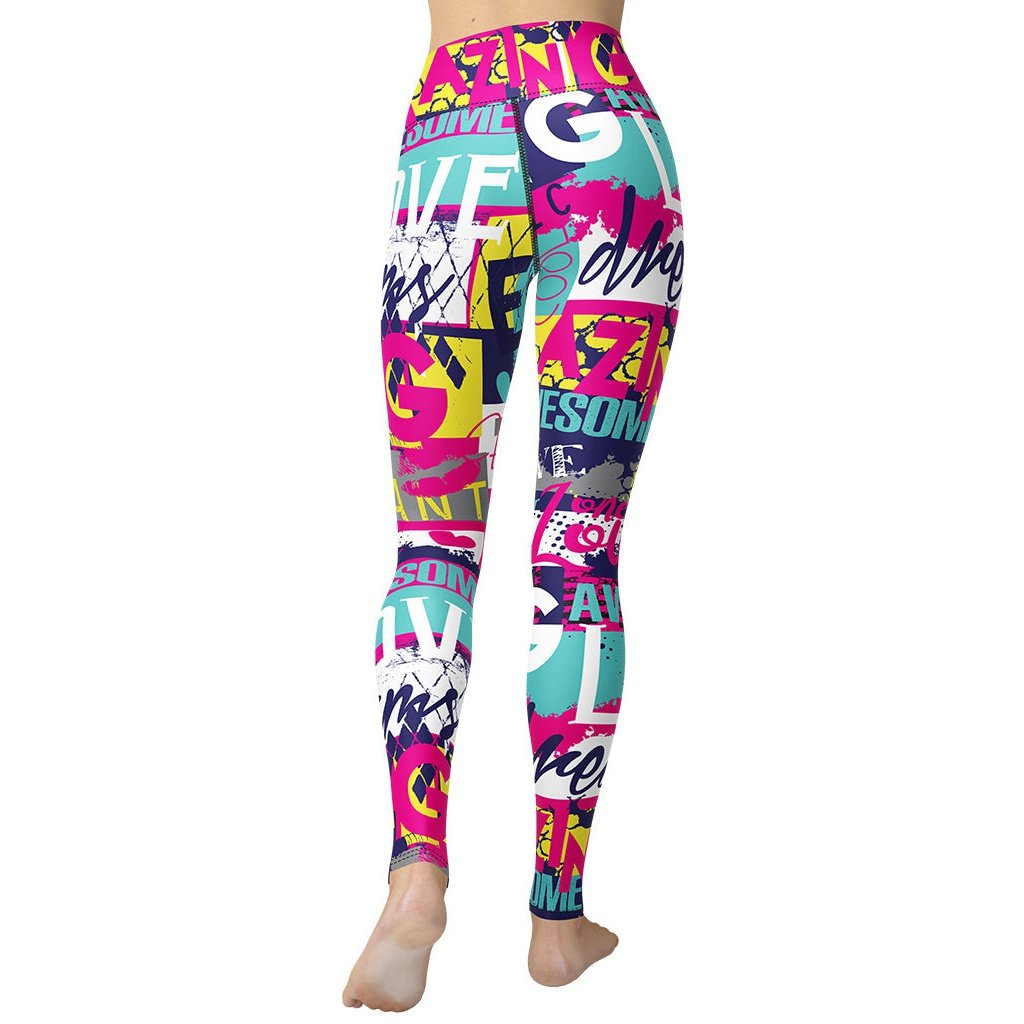 Cool Slogan Yoga Leggings