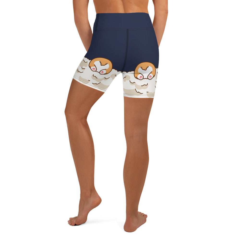 Corgi Design Yoga Shorts