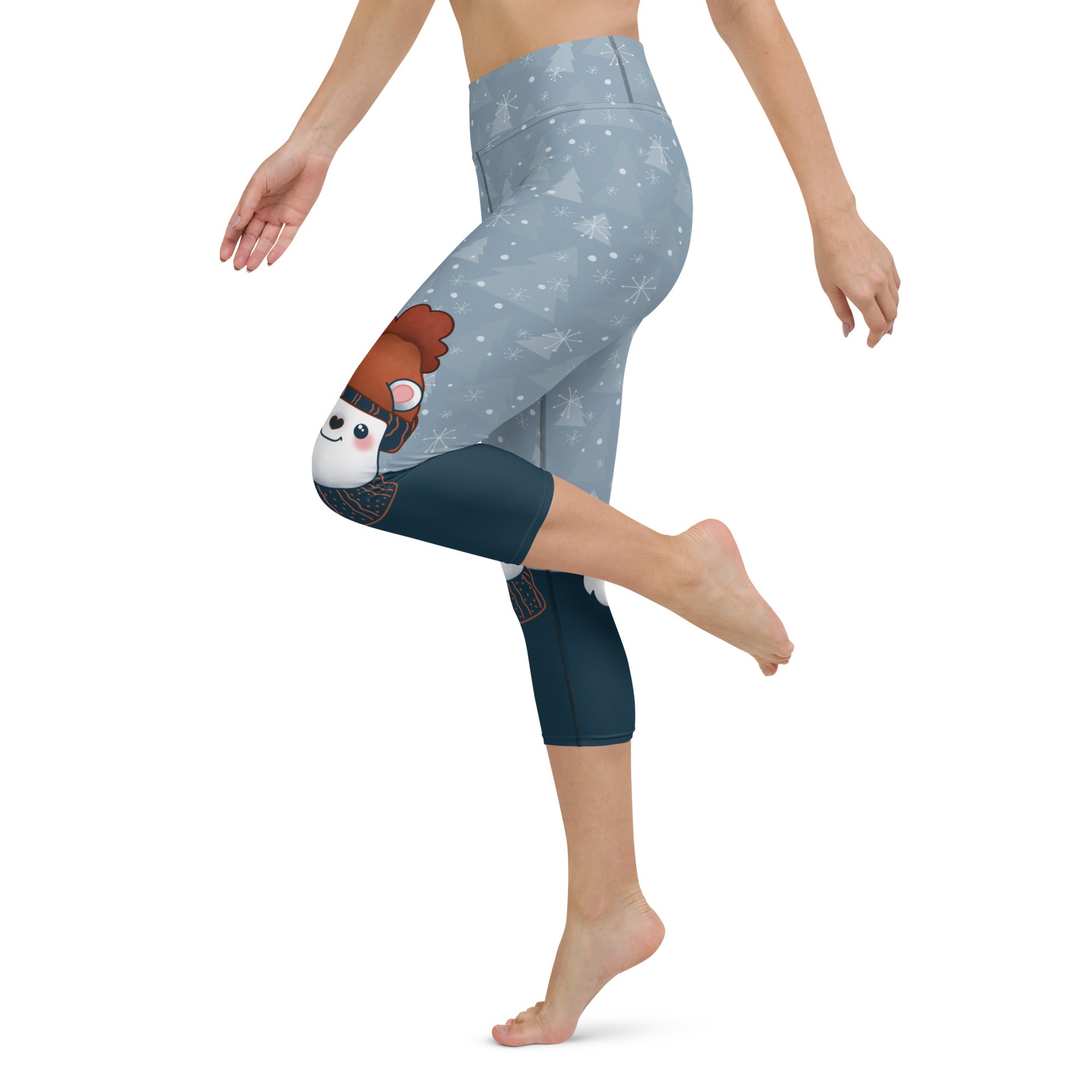 Cozy Cute Bear Yoga Capris