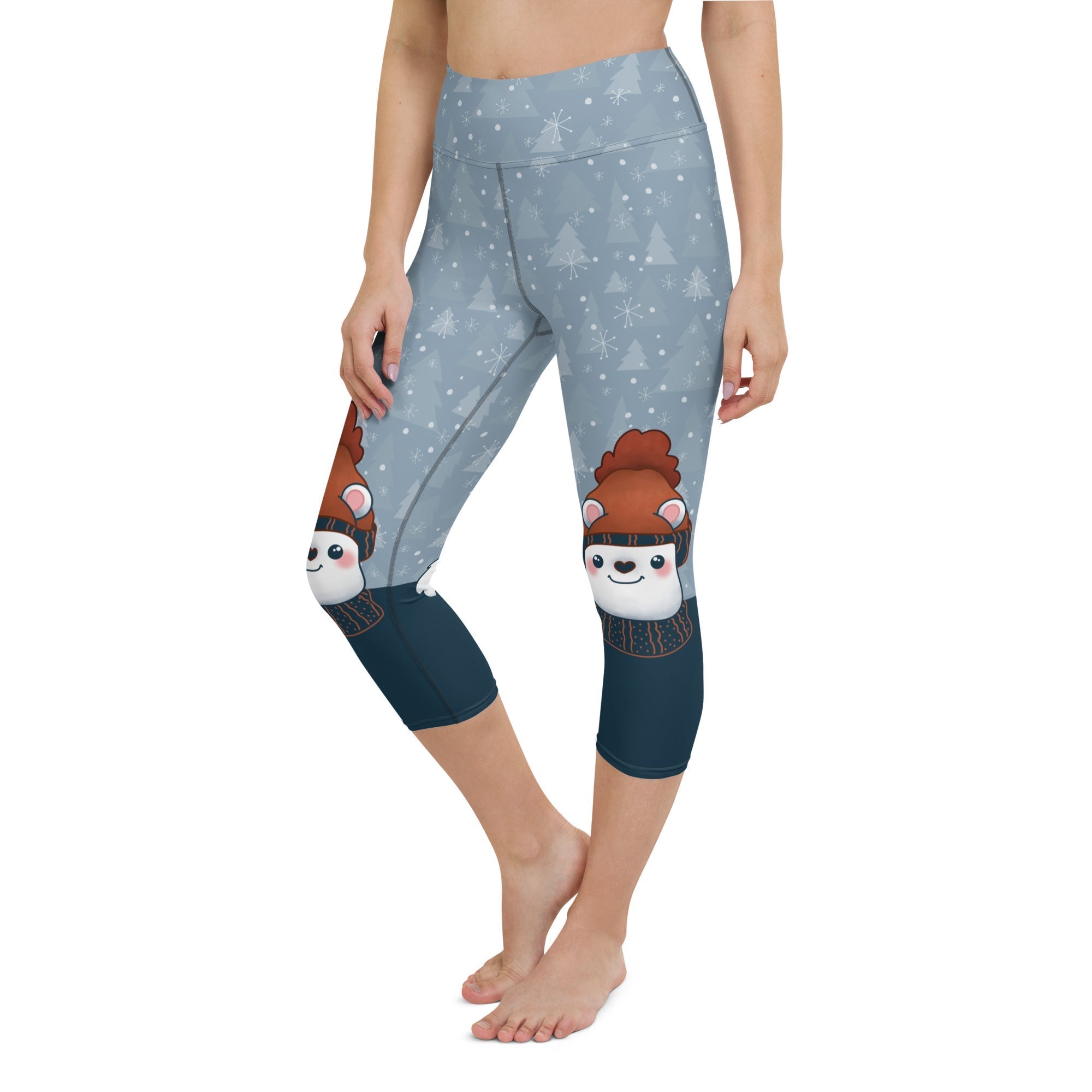 Cozy Cute Bear Yoga Capris