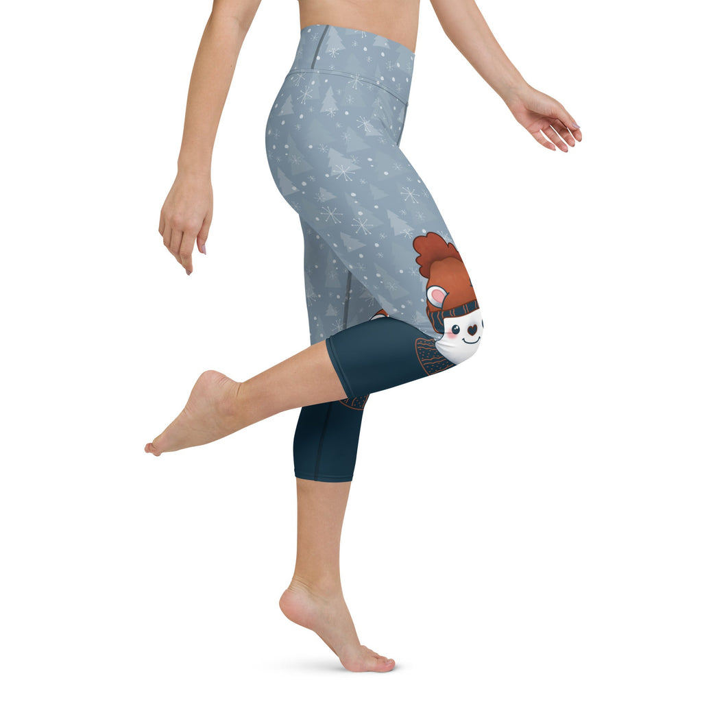 Cozy Cute Bear Yoga Capris