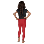 Crimson Red Kid's Leggings