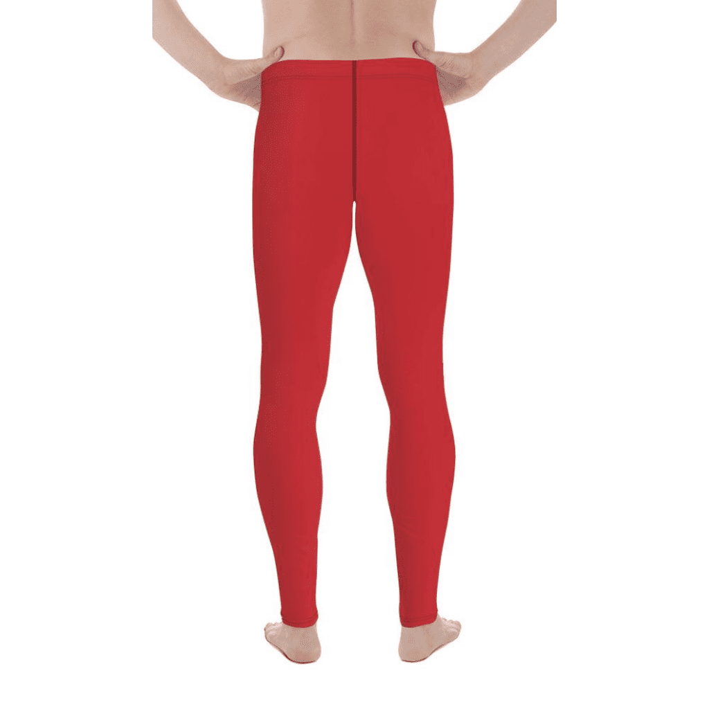 Crimson Red Men's Leggings