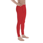 Crimson Red Men's Leggings
