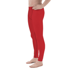 Crimson Red Men's Leggings
