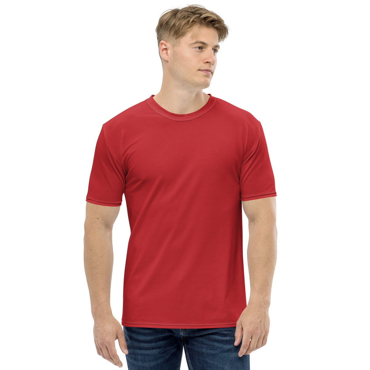 Salsation サルセーション T-shirt Dark Red！ crimson-red-men-s-t-shirt-