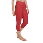 Crimson Red Yoga Capris