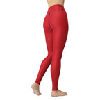 Crimson Red Yoga Leggings
