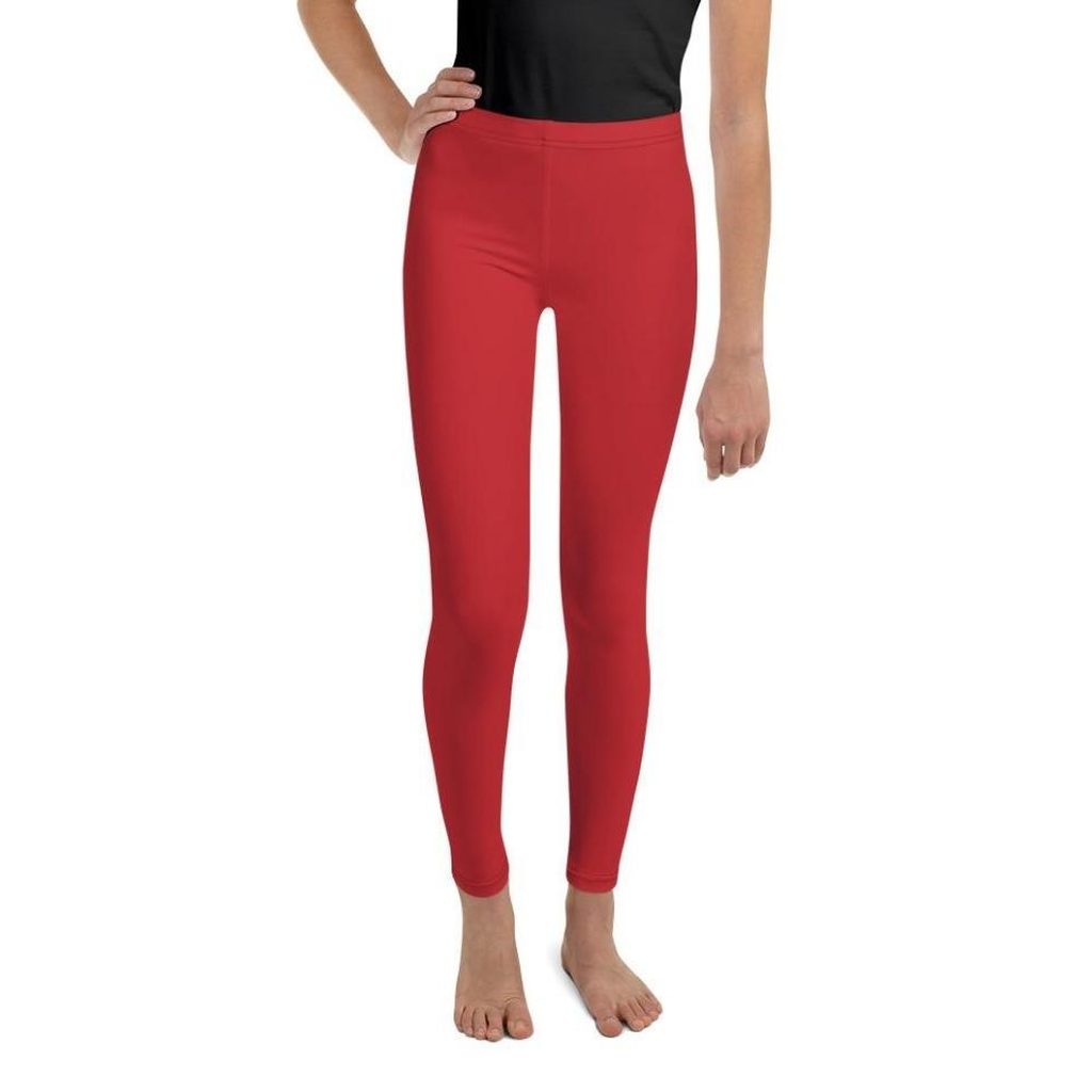Crimson Red Youth Leggings